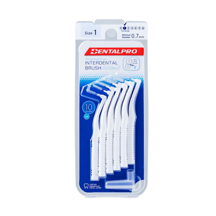 DentalPro Interdental Brush L-Shaped Size 1 White