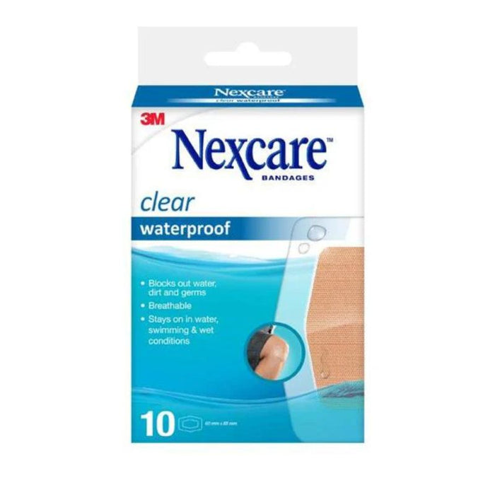 Nexcare Clear Waterproof Large 10pk