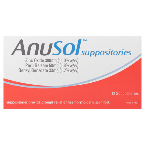 ANUSOL Suppositories 12pk