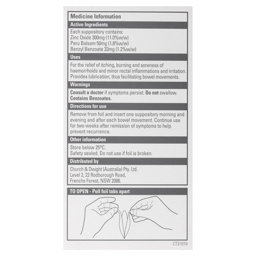 ANUSOL Suppositories 12pk