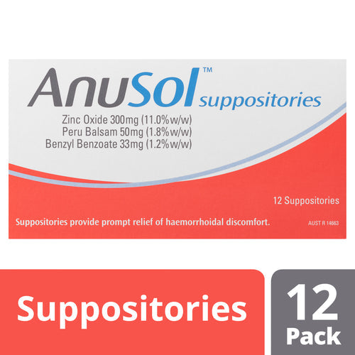 ANUSOL Suppositories 12pk