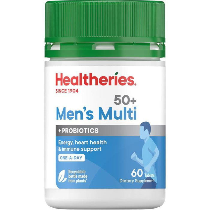 Healtheries Mens Multi + Probiotics One-a-Day Tablets 60