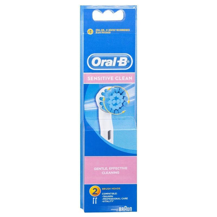 Oral B Sensitive Clean Brush Heads 2 Pack