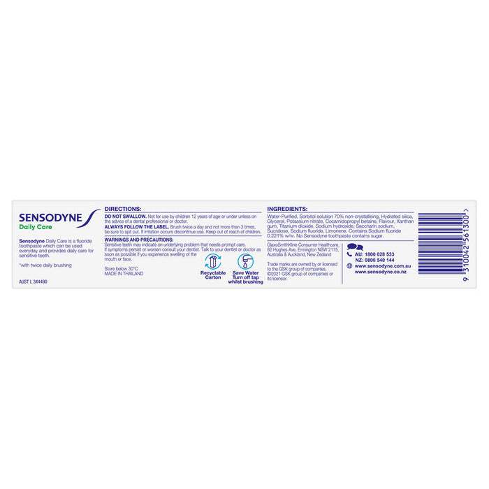 Sensodyne Toothpaste 110g Daily Care