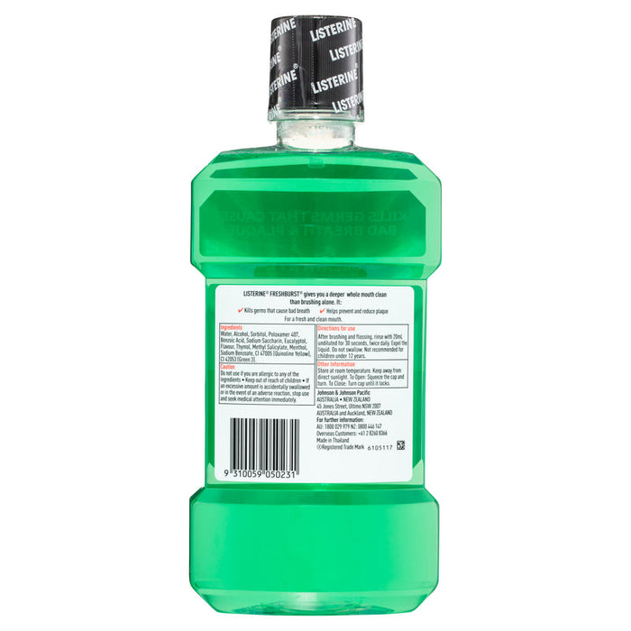 Listerine Fresh Burst Antibacterial Mouthwash-1L