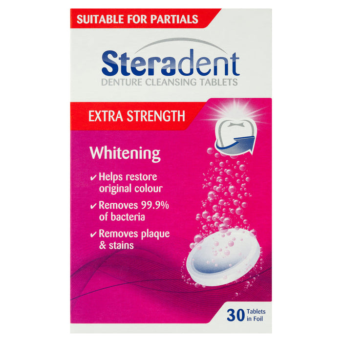 steradent extra strength cleansing tablets 30s