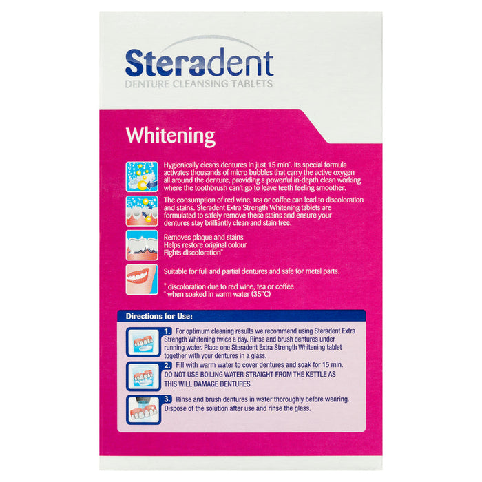 steradent extra strength cleansing tablets 30s