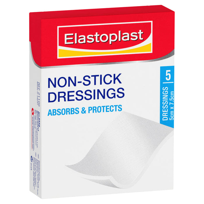 Elastoplast Non-Stick Dressings 5cm x 7.5cm - 5 Pack