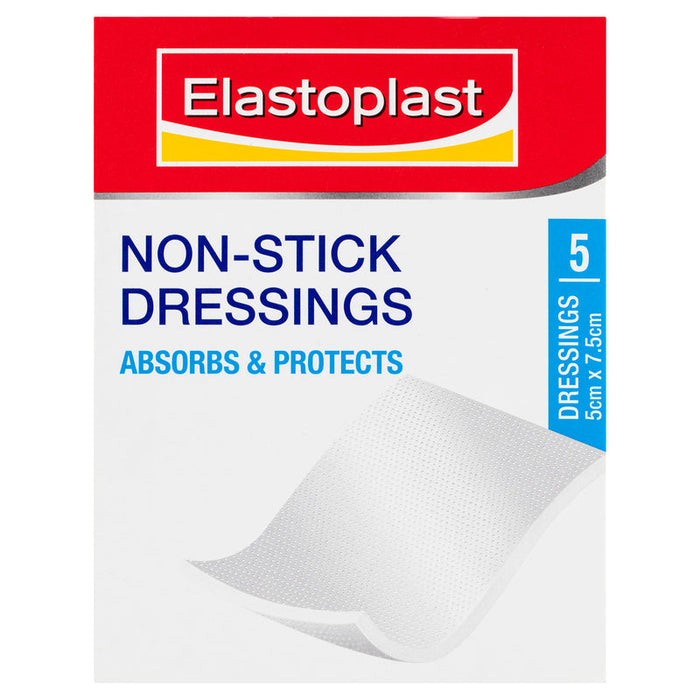 Elastoplast Non-Stick Dressings 5cm x 7.5cm - 5 Pack