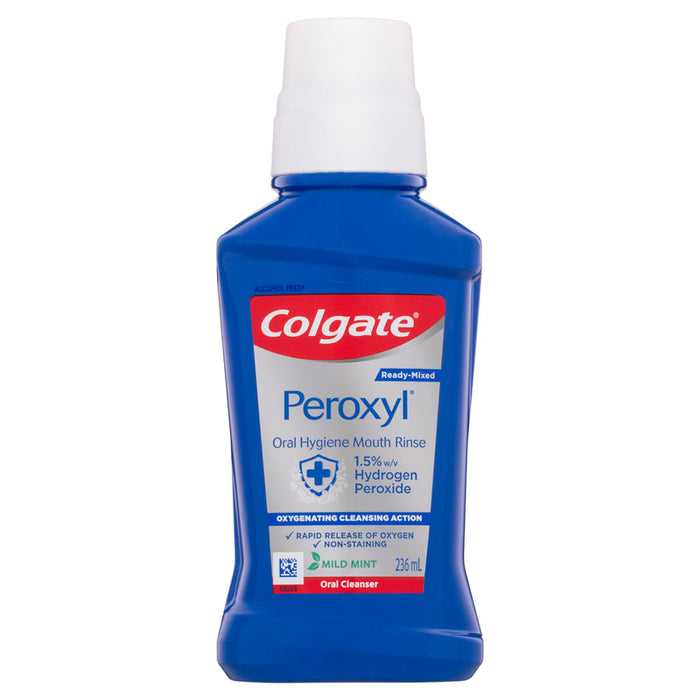 Colgate Peroxyl Oral Cleanser Mouthwash 236ml Mint