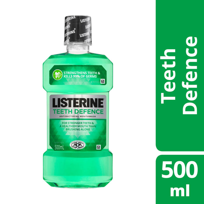 Listerine Teeth Defence Antibacterial Mouthwash 500ml