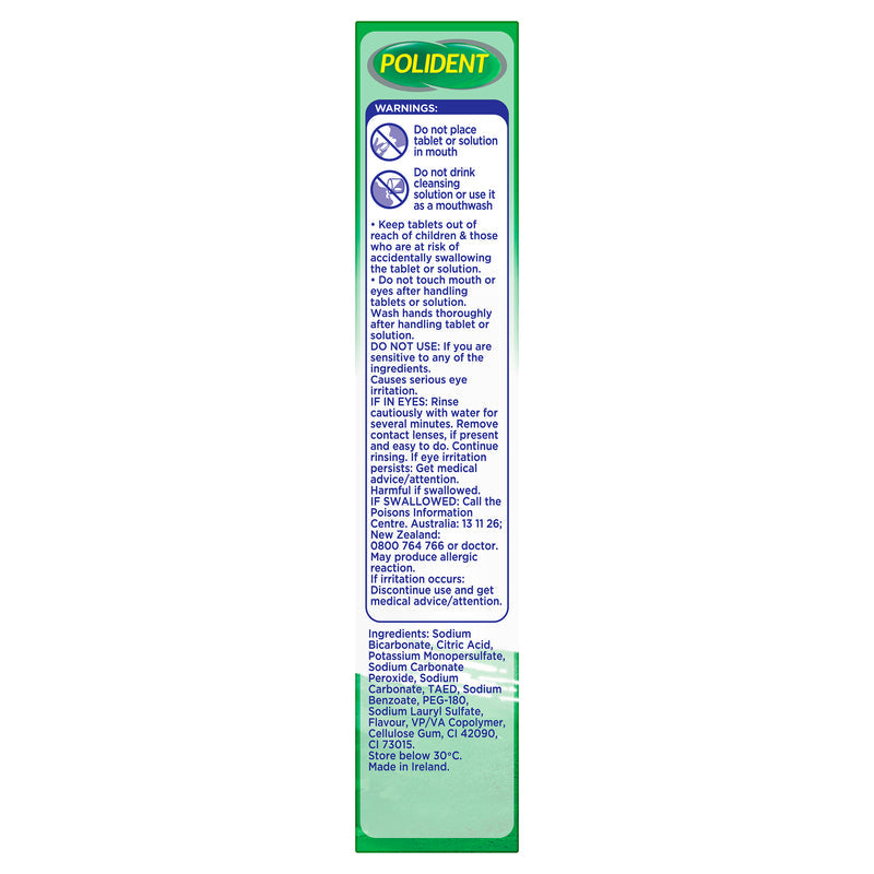 Polident Whitening Daily Cleanser Tablets 36 for Dentures