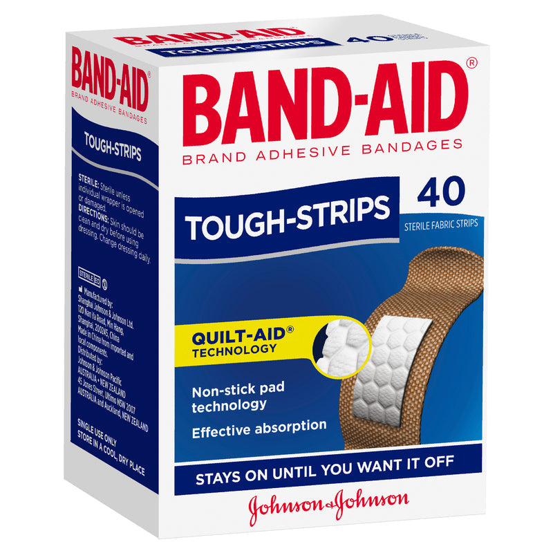 Band-Aid Tough Strips Regular 40