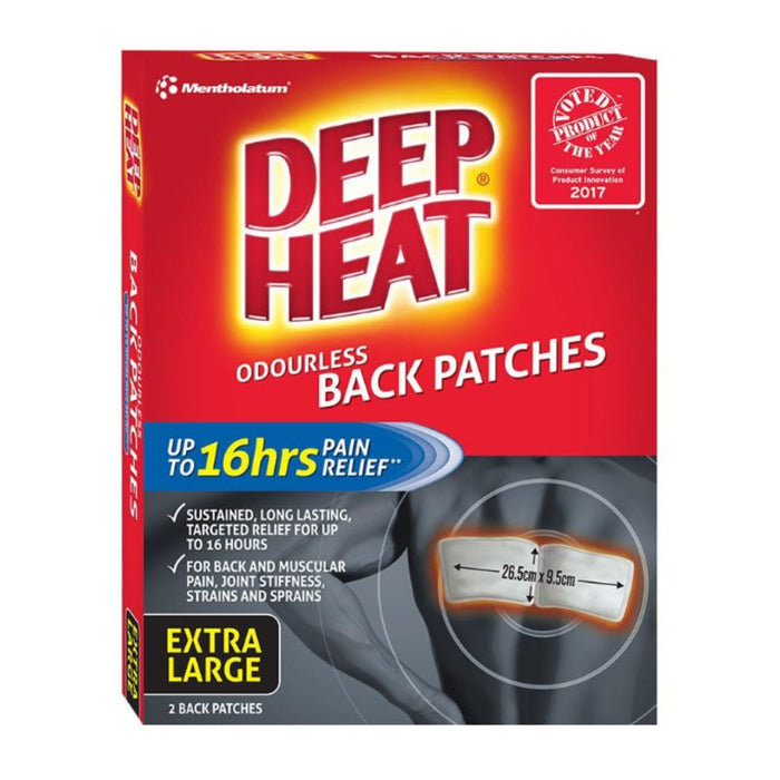 Mentholatum Deep Heat Back Patch2pk