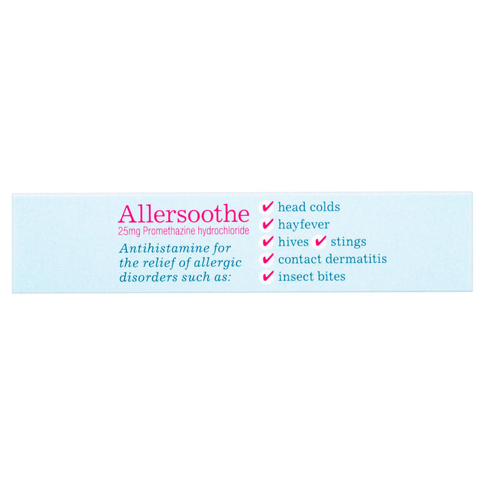 ALLERSOOTHE 25mg Tablets 20