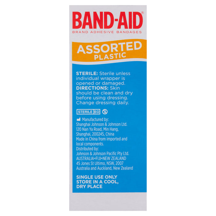 Band-Aid Plastic Assorted Shapes 50