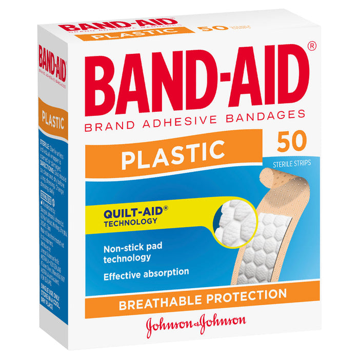 BANDAID Plastic Strips 50s