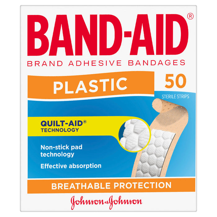 BANDAID Plastic Strips 50s