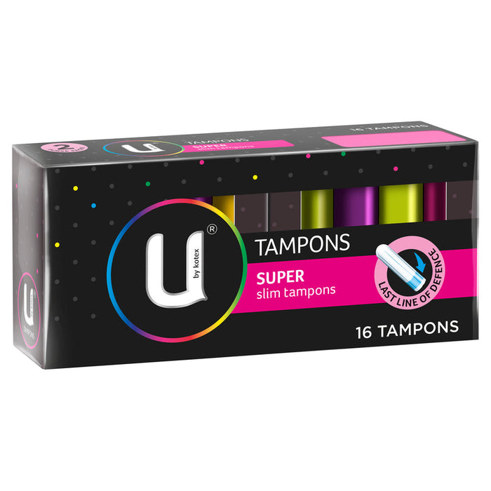 U by Kotex Super Slim Tampons 16