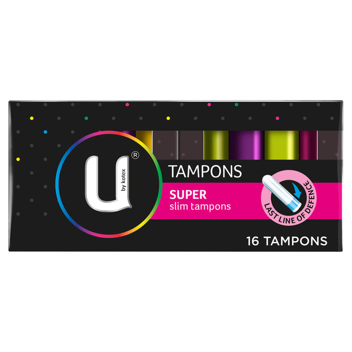 U by Kotex Super Slim Tampons 16