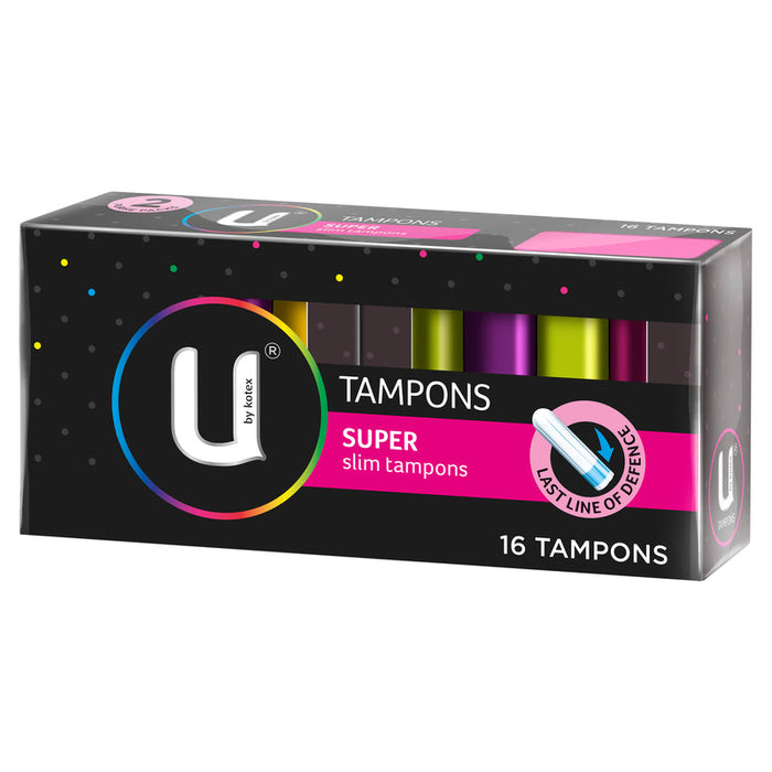 U by Kotex Super Slim Tampons 16