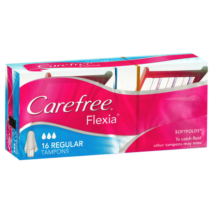 Carefree Flexia Tampons 16 Regular