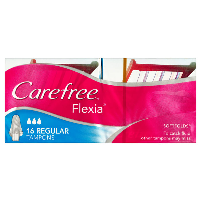 Carefree Flexia Tampons 16 Regular