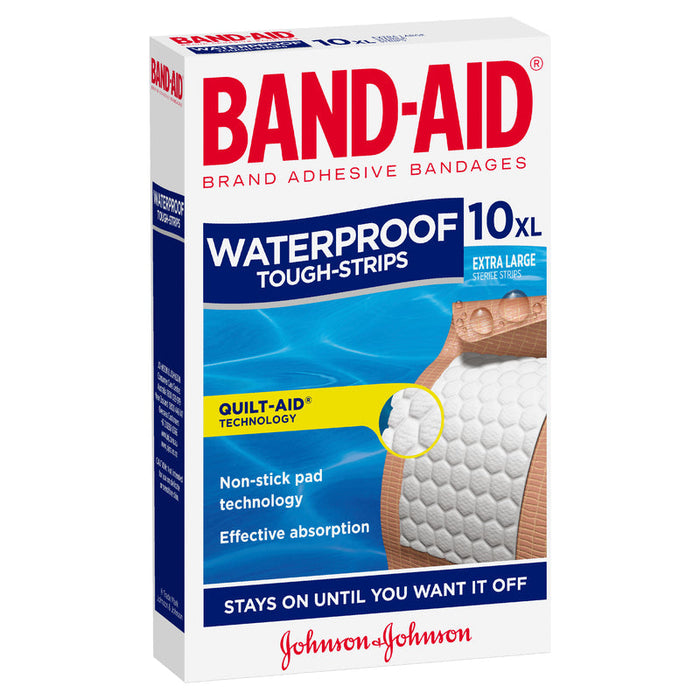 Band-Aid Waterproof Tough-Strips 10 - Extra Large