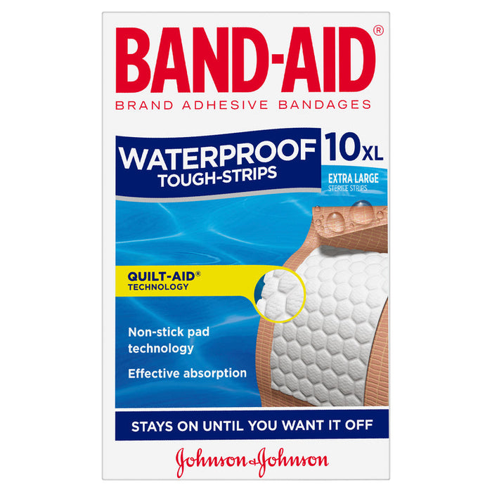 Band-Aid Waterproof Tough-Strips 10 - Extra Large