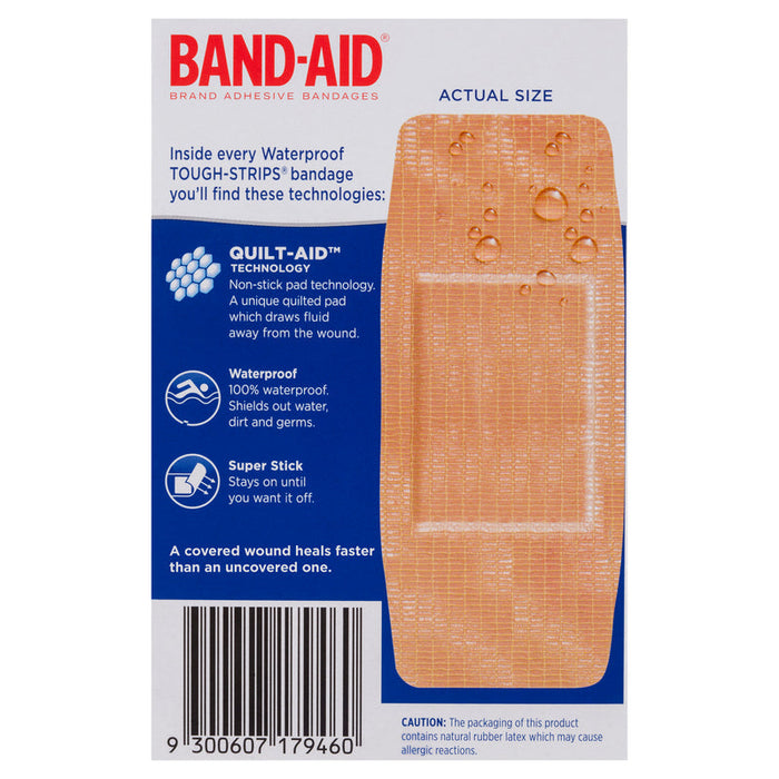 Band-Aid Waterproof Tough-Strips 10 - Extra Large