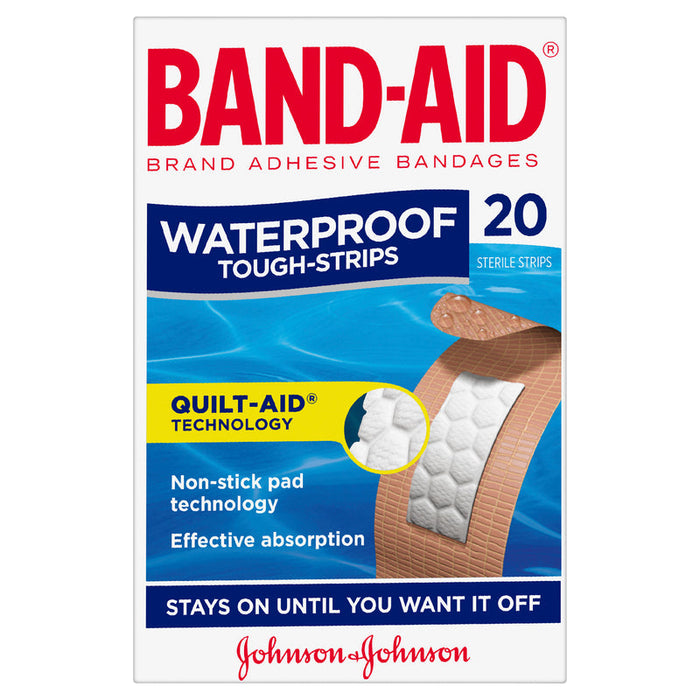 Band-Aid Waterproof Tough-Strips 20