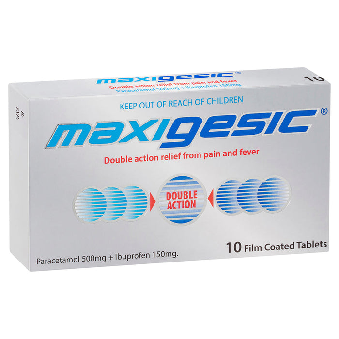 Maxigesic Double Action Pain Relief Tablets 10