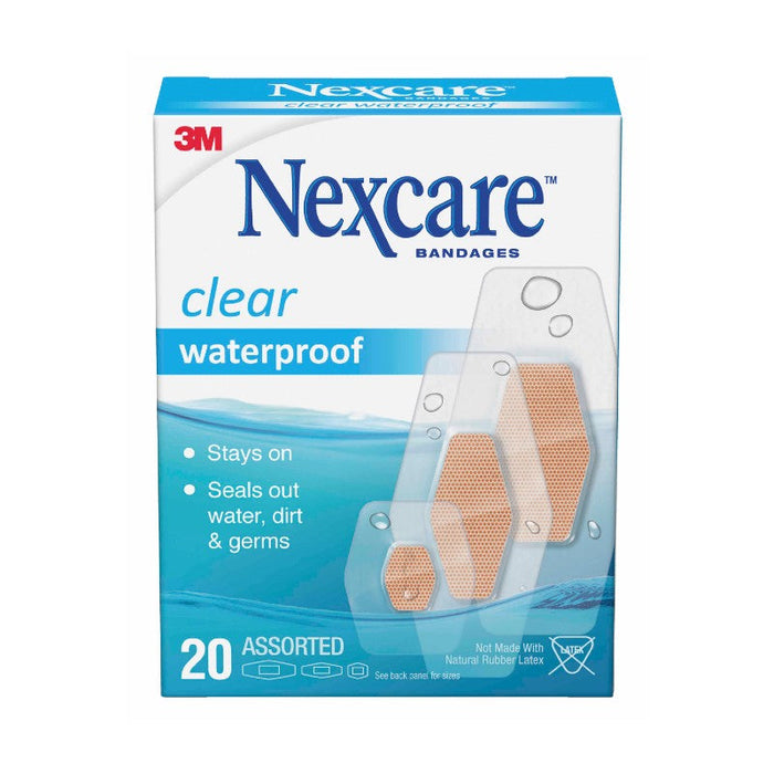 Nexcare - Clear Waterproof Bandages Assorted 20