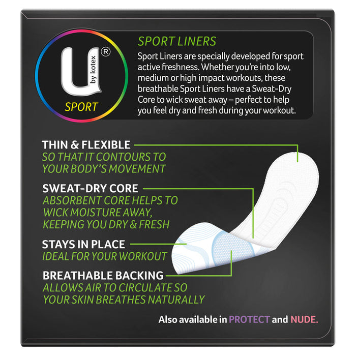 U by Kotex Liners Sport 30