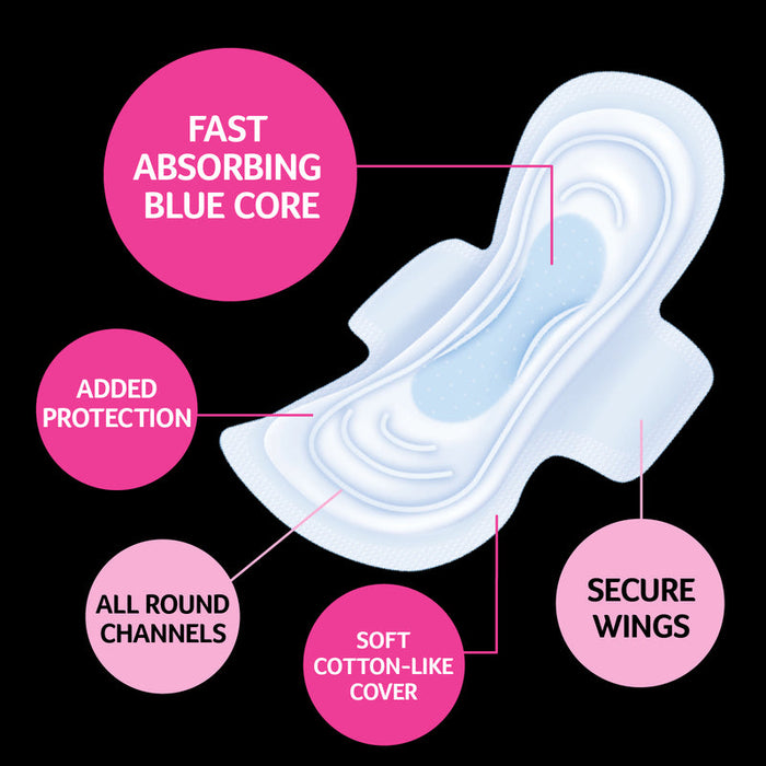 U by Kotex EXTRA Super Pads With Wings 14