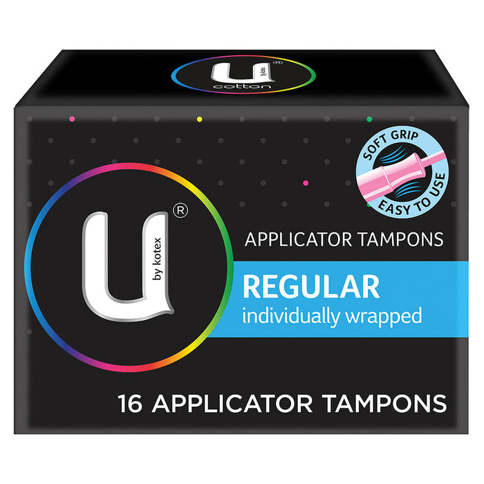 U by Kotex Regular Applicator Tampons 16