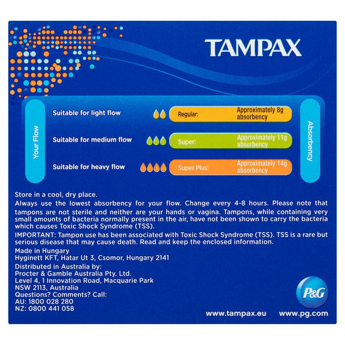 Tampax Tampons with Applicator SUPER PLUS 20