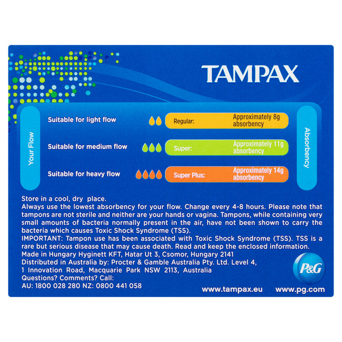 Tampax Tampons with Applicator SUPER 12