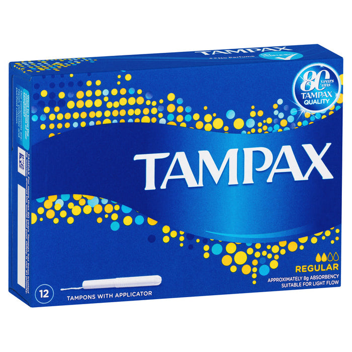 Tampax Tampons with Applicator REGULAR 12