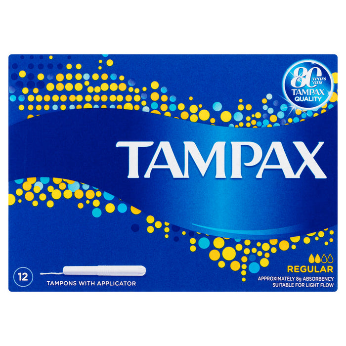 Tampax Tampons with Applicator REGULAR 12