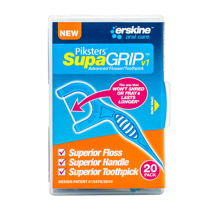 Piksters SupaGRIP Flosser/Pick 20pk