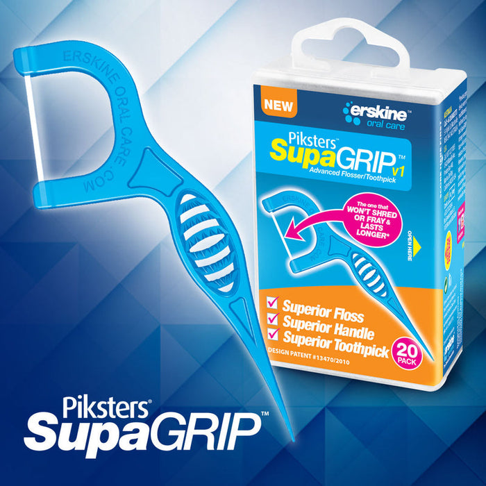 Piksters SupaGRIP Flosser/Pick 20pk