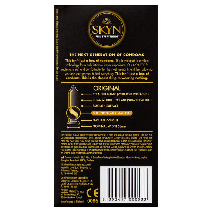 SKYN Original Non Latex Condoms 10