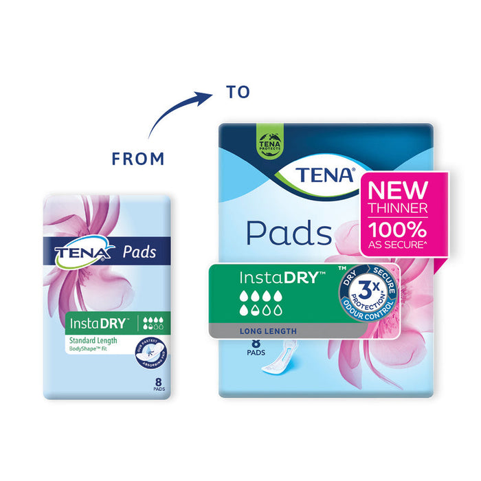 Tena Pad Extra Plus Instadry 8pk