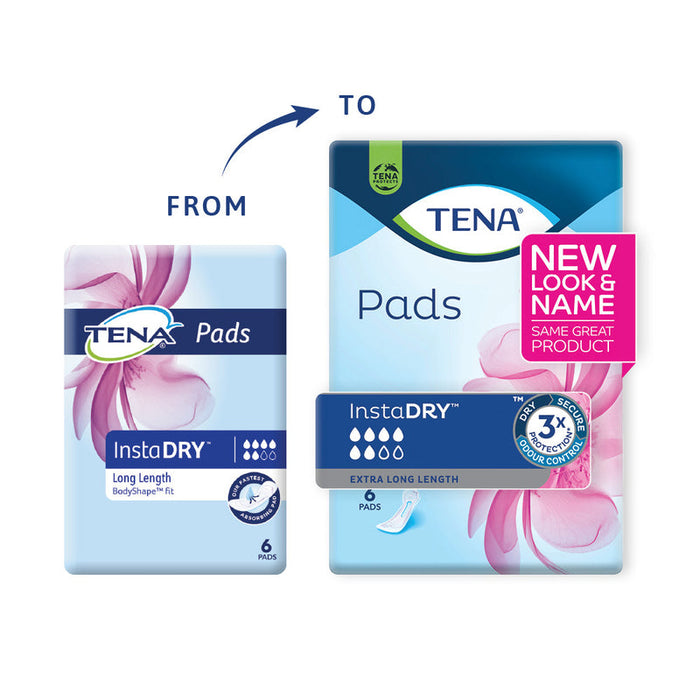 Tena Pad Extra Plus Instadry 6s