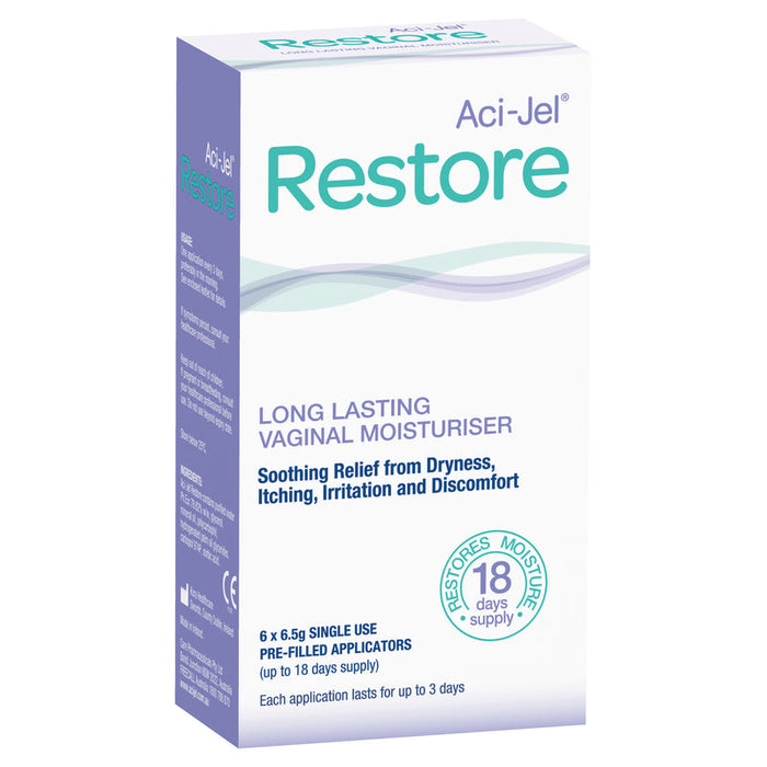 Aci Jel Restore Vaginal Moisturiser 6 x 6.5g Applications