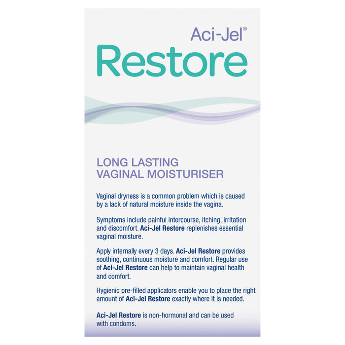 Aci Jel Restore Vaginal Moisturiser 6 x 6.5g Applications