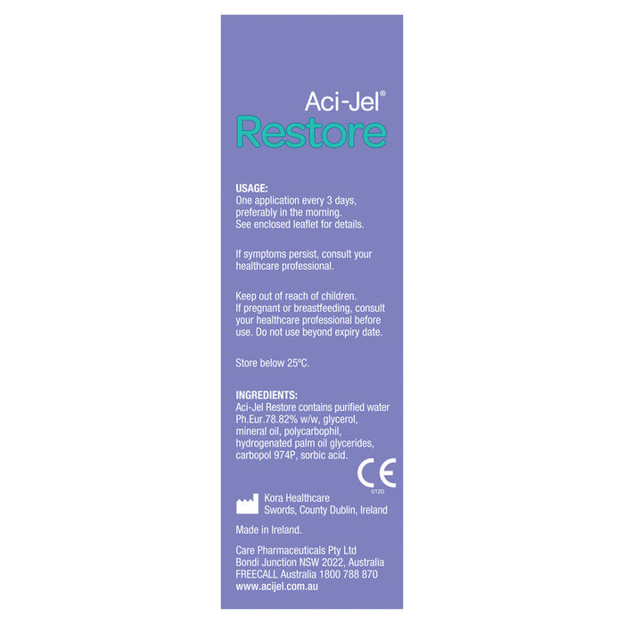 Aci Jel Restore Vaginal Moisturiser 6 x 6.5g Applications