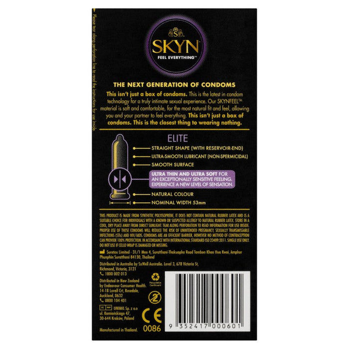 SKYN Elite Non Latex Condoms 6