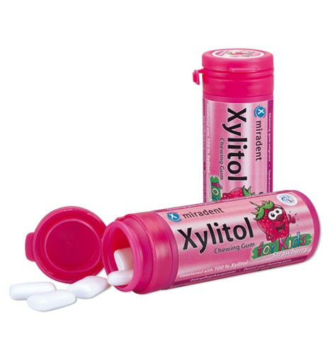 Miradent Xylitol Chewing Gum 30 Strawberry